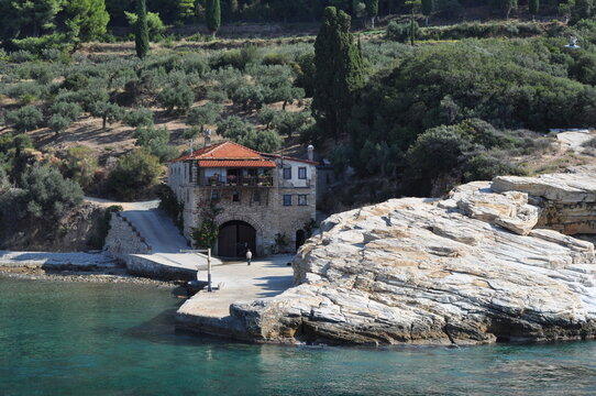 The Arsanas Konstamonitou (port building) of Konstamonitou Monastery is a monastery built on Mount Athos