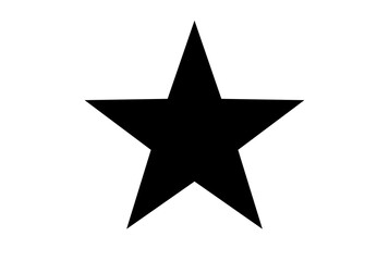 Black star drawing success champion achievement object symbol silhouette