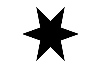 Black star drawing success champion achievement object symbol silhouette
