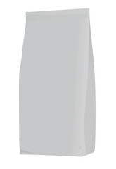 Paper bag template. vector illustration