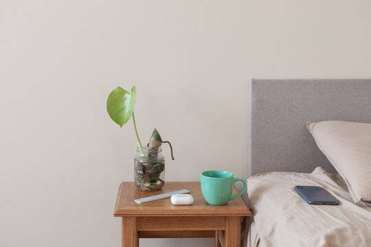 chair near the bed