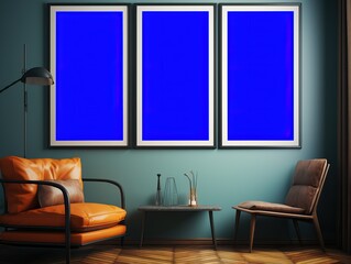 Frame with blank customizable space, generative ai