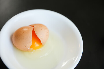 Whole eggs represent vitality and potential, cracked eggs symbolize vulnerability, while yolk...