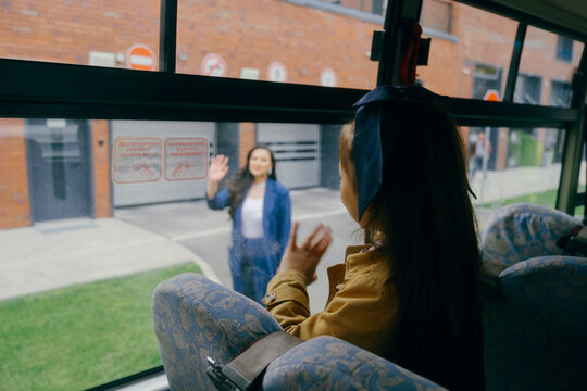 Schoolgirl Goes to School