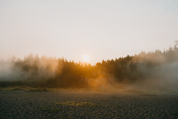 Sunset on the beach