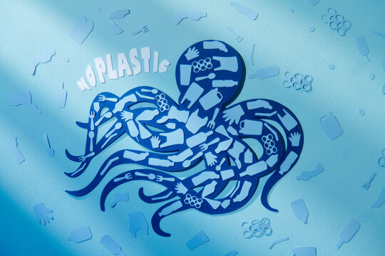 environmental banner plastic garbage trash marine life