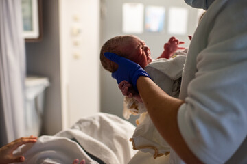 Taking away brand new baby after delivery