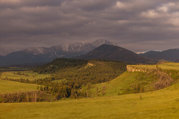 Montana Mountain Landscapes Summer spring