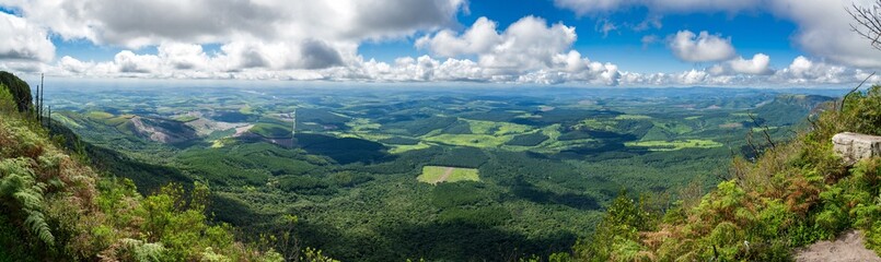 Panorama View of the highveld and Gods Window , along the Panorama Route in Mpumalanga Province of South Africa