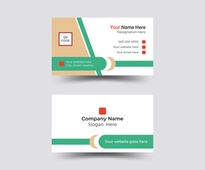  Modern presentation business card design template for business with company logo