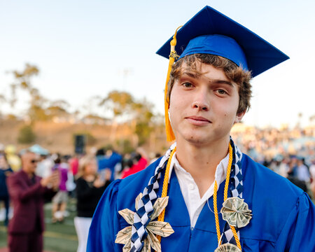 Portrait of teen graduate 