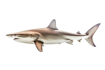 Sandbar shark Carcharhinus plumbeus, Transparent background. generative AI
