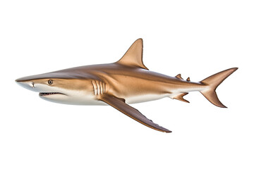 Sandbar shark Carcharhinus plumbeus, Transparent background. generative AI