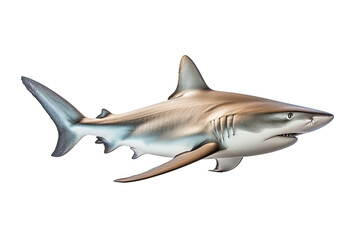 Sandbar shark Carcharhinus plumbeus, Transparent background. generative AI