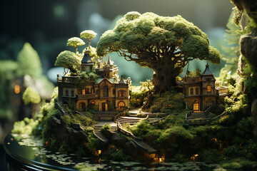 fantasy world created with Generative AI