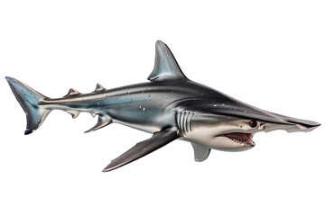 Fototapeta na wymiar Slender smoothhound shark, Transparent background. generative AI