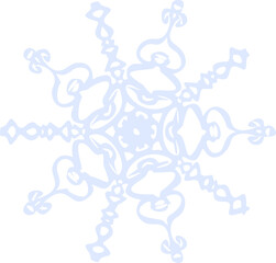 Snowflake design element
