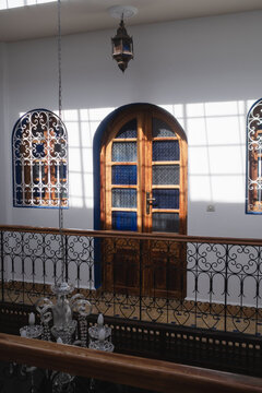 Interior of a traditional Moroccan riad