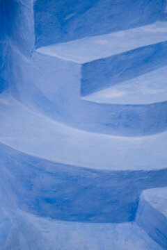 Blue steps in Morocco