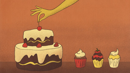 Cherry On The Top Illustration