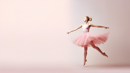 Ballet dancer, pink Ballerina, dancing