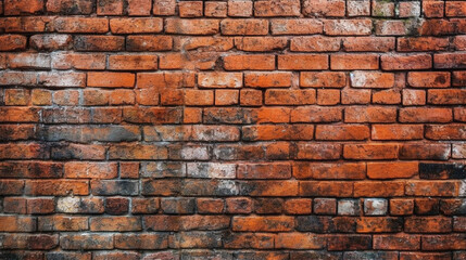 Obraz premium Brick wall texture pattern background 3D render illustration. Generative Ai.