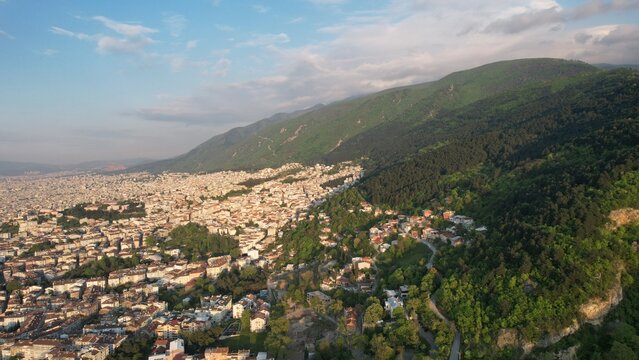 Bursa City Center Drone View