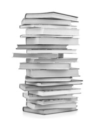 Pile of Books isolated on white background