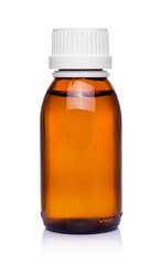 Medical bottle isolated on white  background