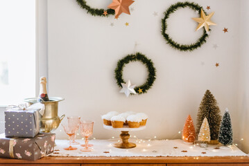 Holiday dessert buffet