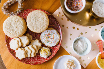 Decorating sugar cookies