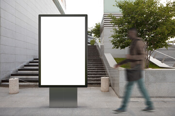 Blank street billboard poster