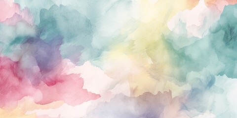 Fototapeta premium Background of a variety of watercolor stains, bright color. Generative ai.