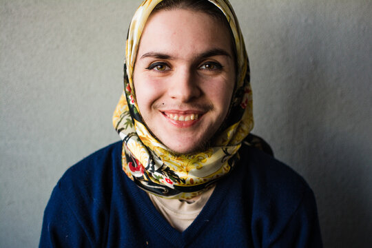 Happy person portrait