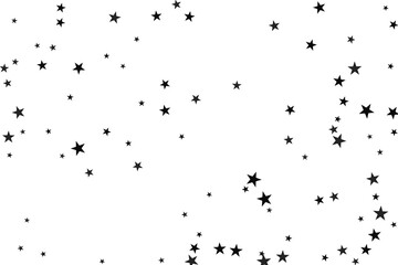 Star confetti. Abstract casual confetti background. Bright design pattern.