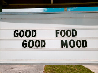 Good Food Good Mood Sign