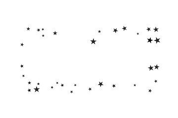 Star confetti. Abstract casual confetti background. Bright design pattern.