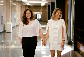Lesbian Wedding at the Courthouse