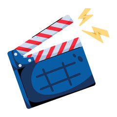 Naklejka premium Film Clapperboard 