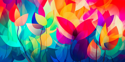 abstract color shapes art tranquil soft focus background for presentation and wallpaper, vibrant colors with copyspace