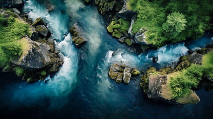 Drone photo of western Alaska converging river system  taken with DJI mini 3 pro