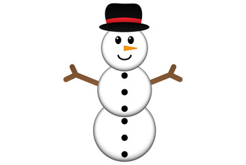 Snowman Christmas art cheerful xmas illustration merry Christmas religious clip artwork