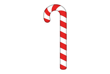 Obraz premium Sugar stick Christmas art cheerful xmas illustration merry Christmas religious clip artwork