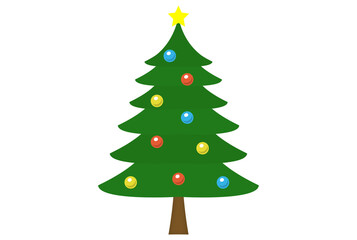 Fototapeta premium Tree Christmas art cheerful xmas illustration merry Christmas religious clip artwork