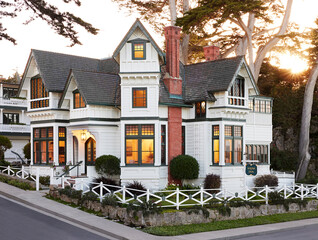 Victorian home boutique hotel bed and breakfast inn exterior at 
