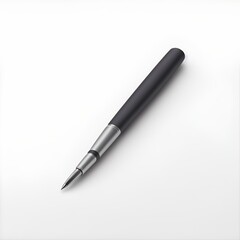 fountain pen isolated on white mockup template
