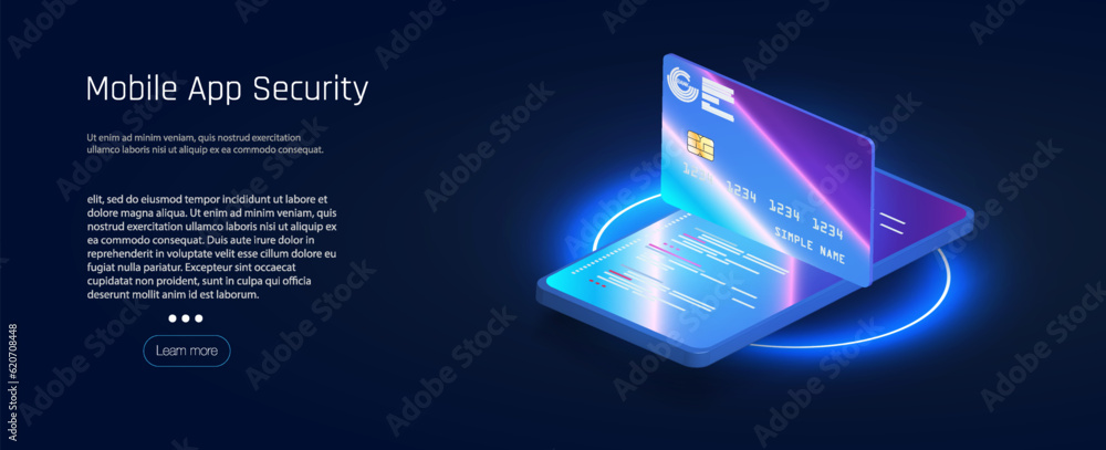 Poster cyber security concept.cybersecurity, antivirus, encryption, data protection. software development. 