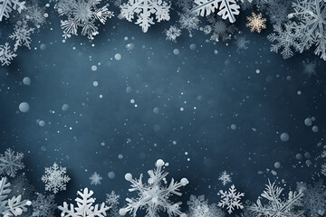 christmas background with snowflakes