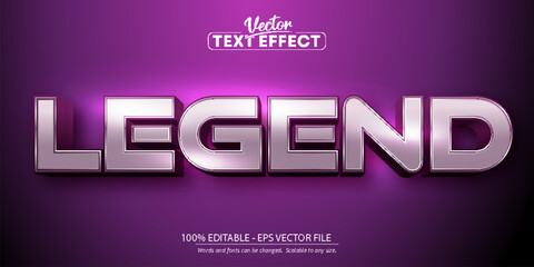 Legend text, cartoon style editable text effect