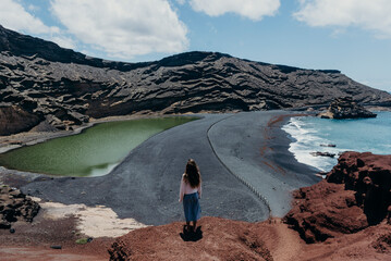  volcanic landscape  in lanzarote 